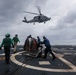 Frank E. Petersen Jr. conducts vertical replenishment-at-sea