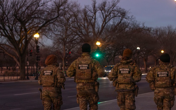 Early Morning Patrols near the Washington Monument
