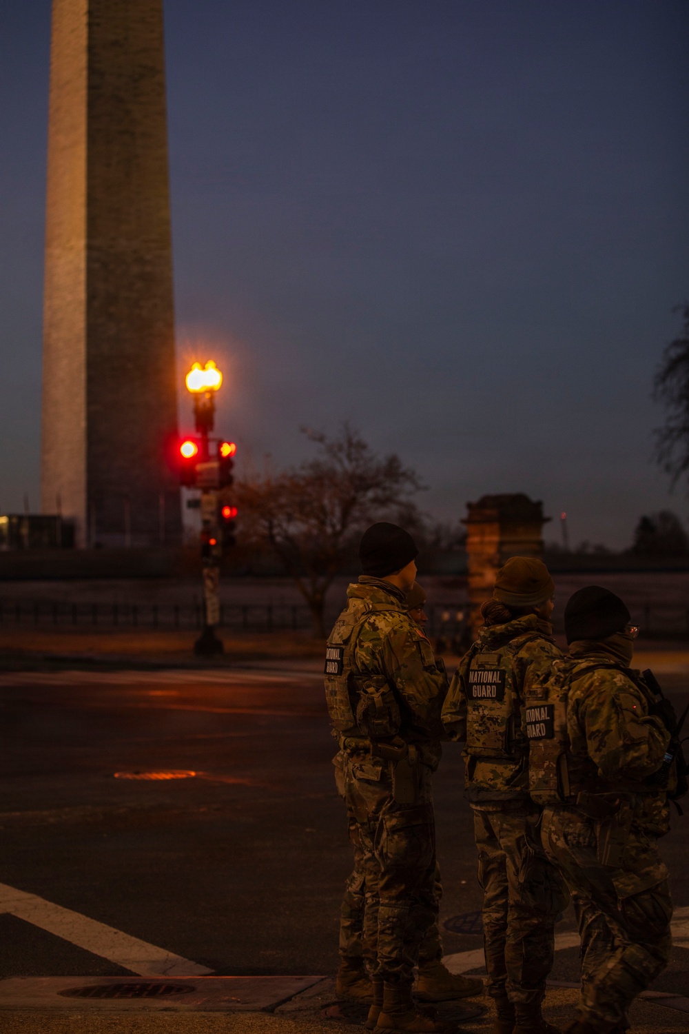 Early Morning Patrols near the Washington Monument