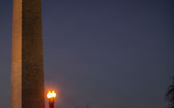 Early Morning Patrols near the Washington Monument