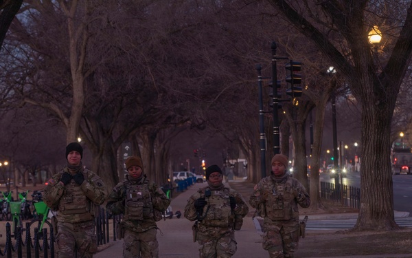 Early Morning Patrols near the Washington Monument