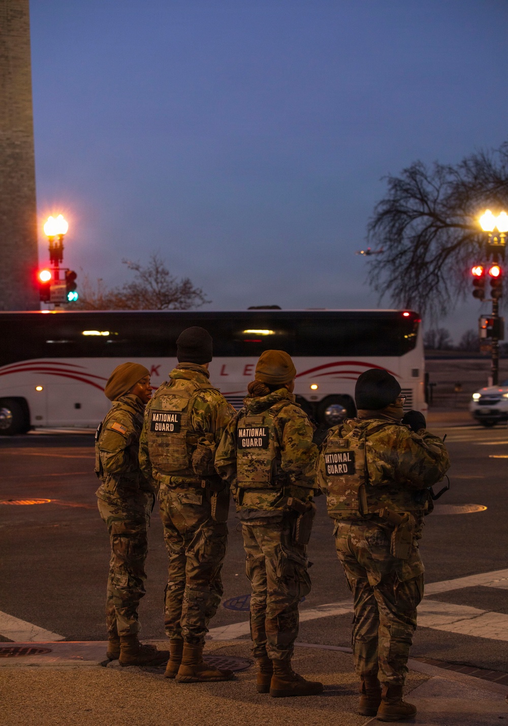Early Morning Patrols near the Washington Monument