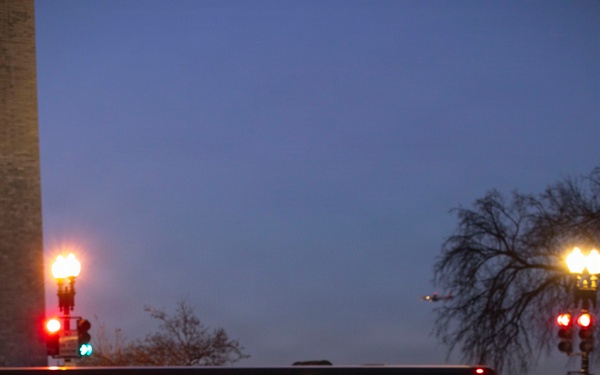 Early Morning Patrols near the Washington Monument