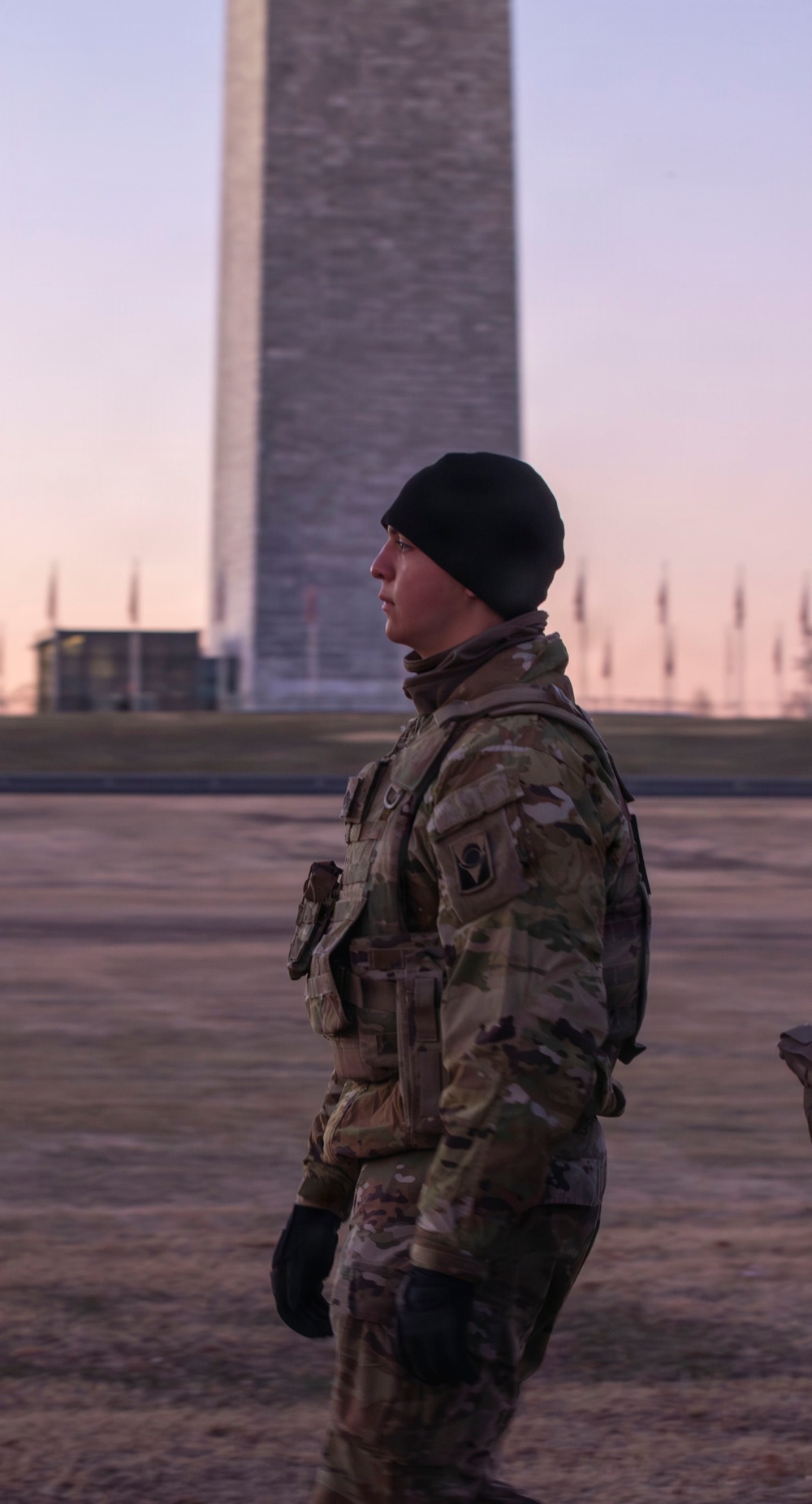 Early Morning Patrols near the Washington Monument