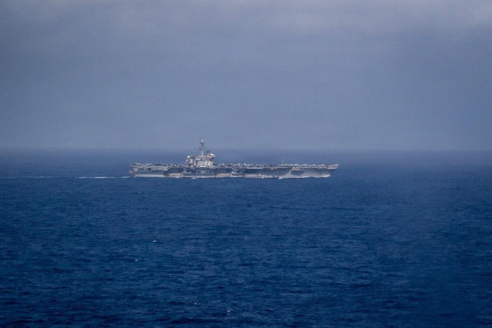Carrier Strike Group 3 transits the South China Sea