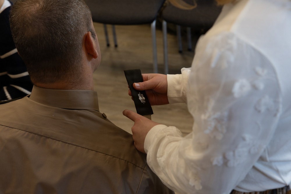 Lt. Col Marshall Wish Promotion