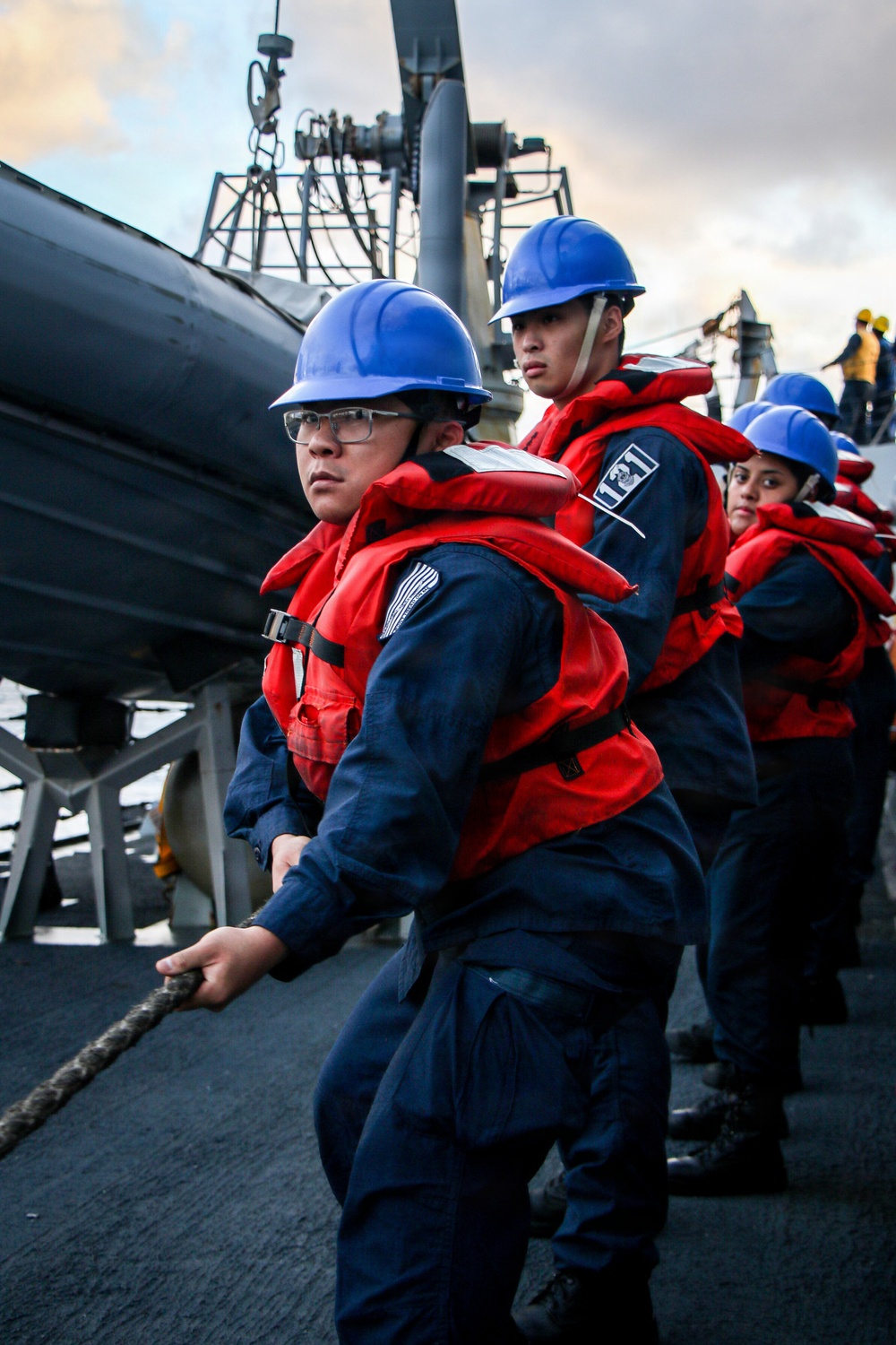 Frank E. Petersen Jr. conducts replenishment-at-sea