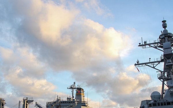 Frank E. Petersen Jr. conducts replenishment-at-sea