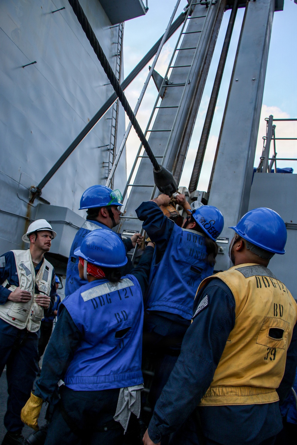 Frank E. Petersen Jr. conducts replenishment-at-sea