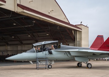 AETC holds T-7A Red Hawk, official arrival ceremony, marking new era in pilot