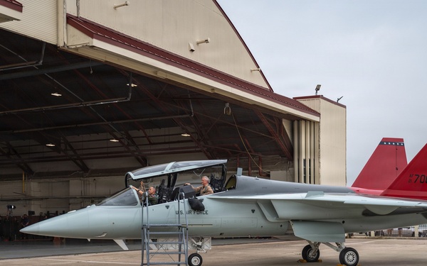AETC holds T-7A Red Hawk, official arrival ceremony, marking new era in pilot