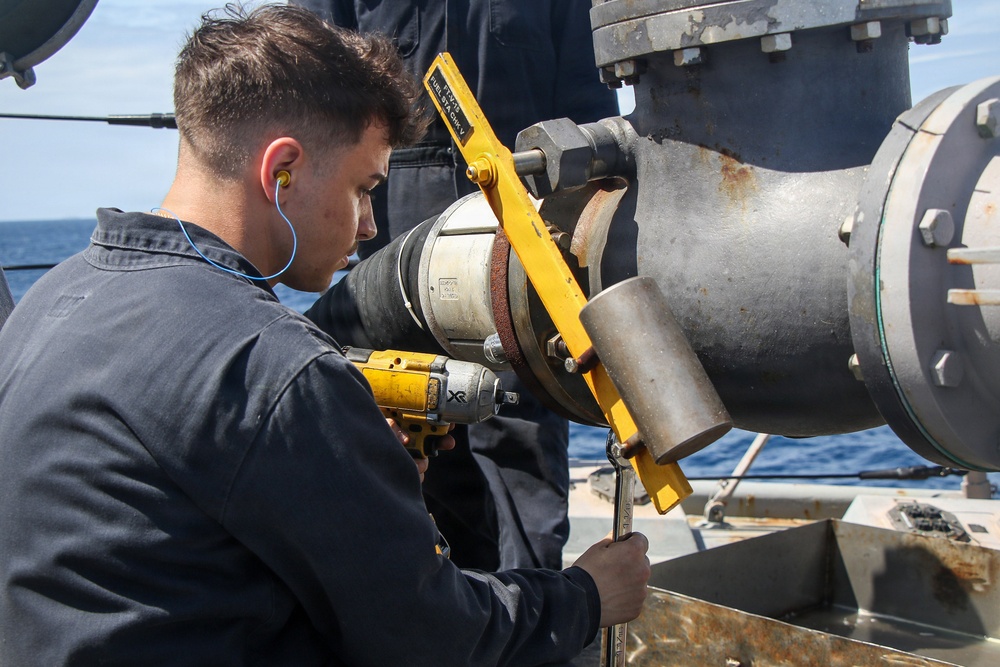 Frank E. Petersen Jr. conducts routine operations