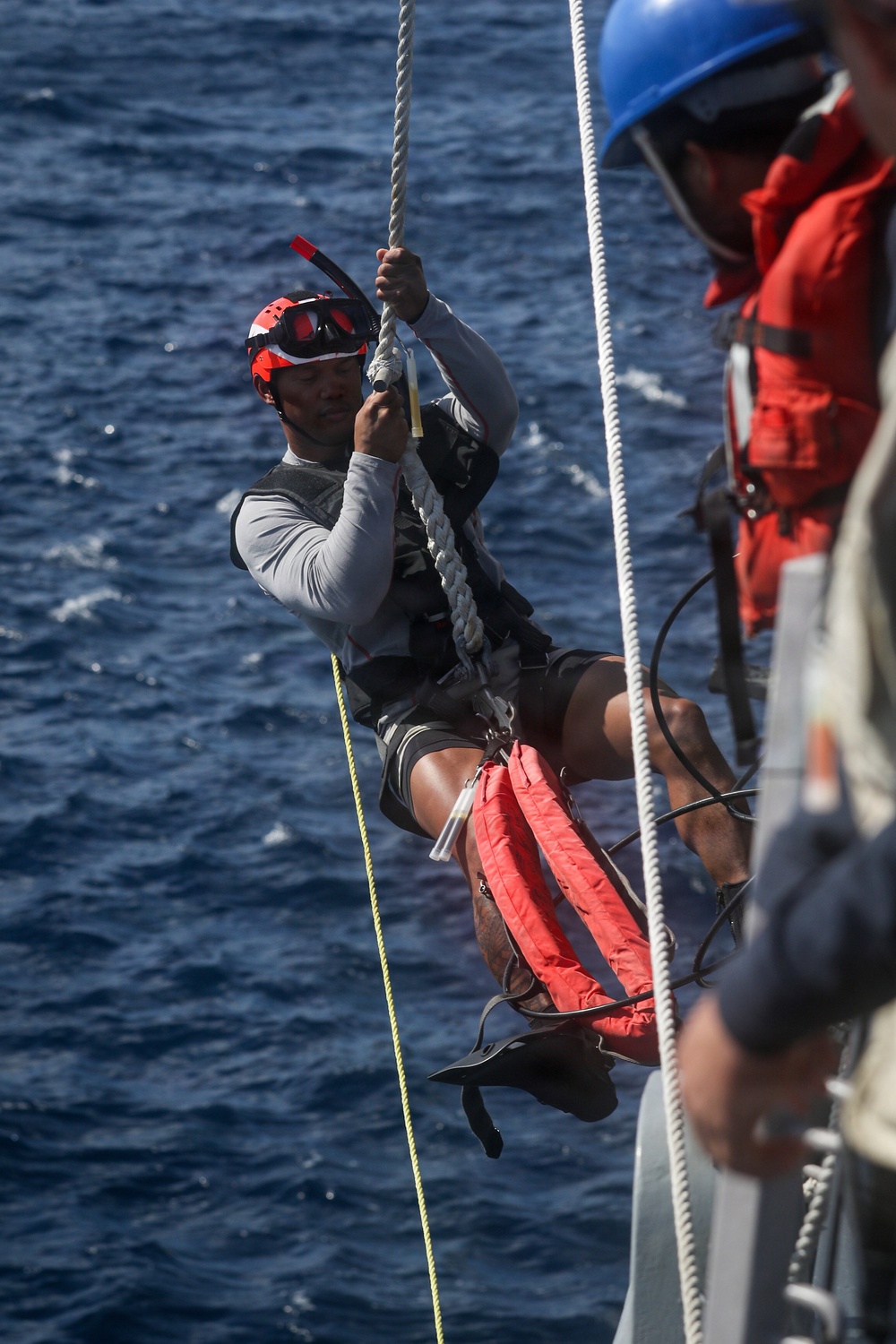 Frank E. Petersen Jr. conducts routine operations