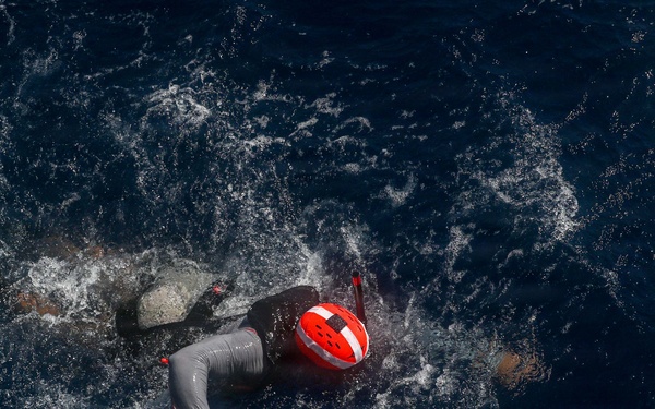 Frank E. Petersen Jr. conducts routine operations