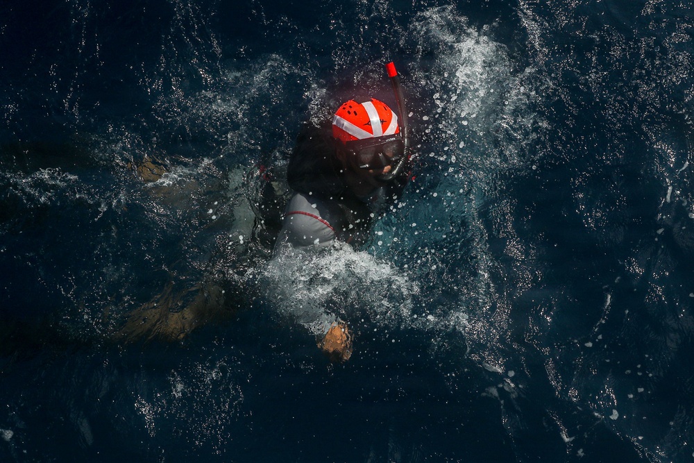 Frank E. Petersen Jr. conducts routine operations