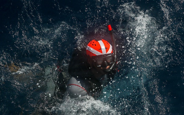 Frank E. Petersen Jr. conducts routine operations