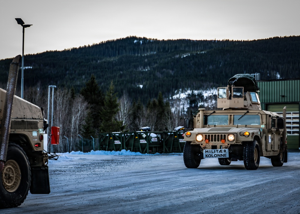 U.S. Marines Prepare and Execute Convoy Operations in Support of Cold Response 26
