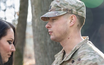 Army nurse promoted during field training exercise in Germany