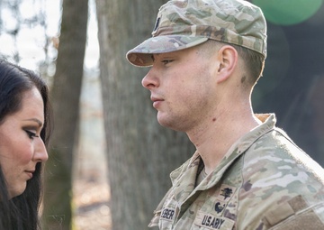 Army nurse promoted during field training exercise in Germany