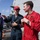 Frank E. Petersen Jr. conducts aircraft firefighting drill