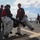 Frank E. Petersen Jr. conducts aircraft firefighting drill