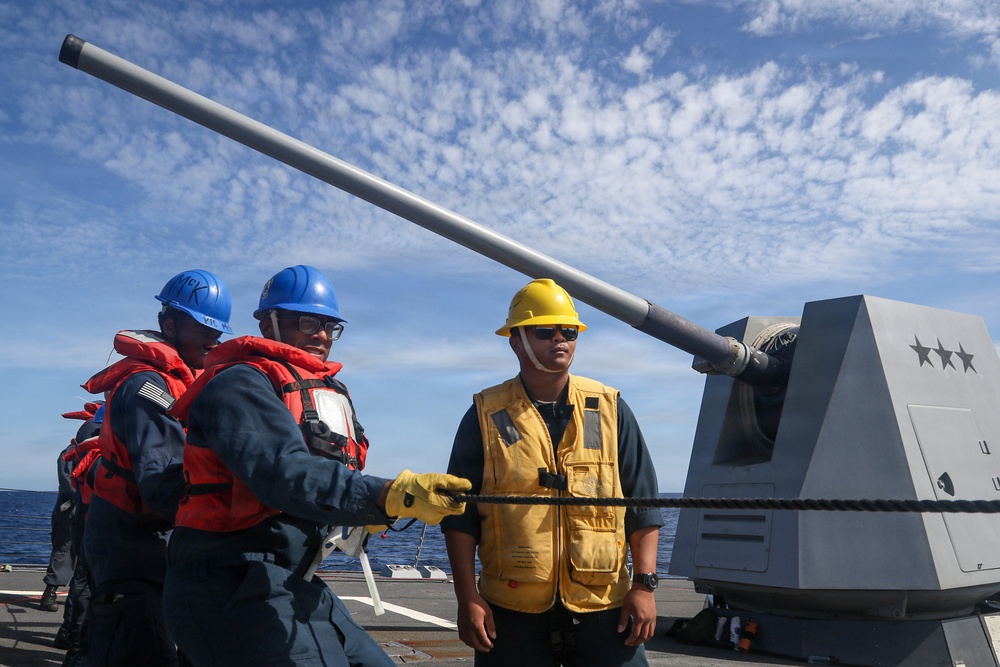 Frank E. Petersen Jr. conducts replenishment-at-sea