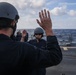 Frank E. Petersen Jr. conducts reenlistment ceremony