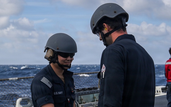 Frank E. Petersen Jr. conducts reenlistment ceremony