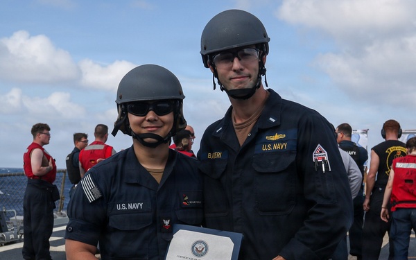 Frank E. Petersen Jr. conducts reenlistment ceremony