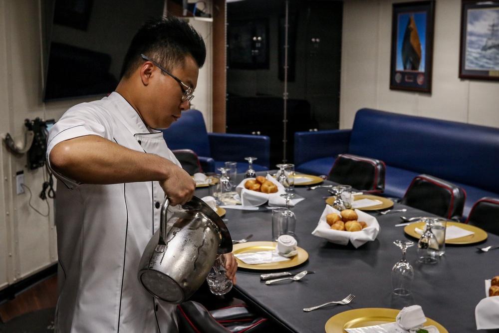 Frank E. Petersen Jr. conducts routine operations