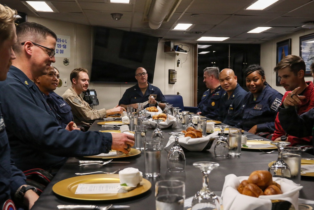 Frank E. Petersen Jr. conducts routine operations