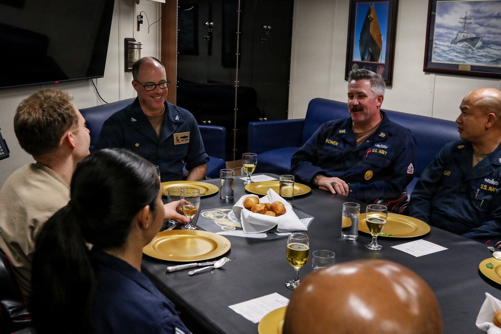 Frank E. Petersen Jr. conducts routine operations