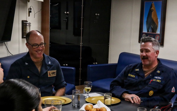 Frank E. Petersen Jr. conducts routine operations