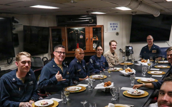 Frank E. Petersen Jr. conducts routine operations