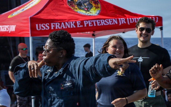 Frank E. Petersen Jr. hosts steel beach picnic