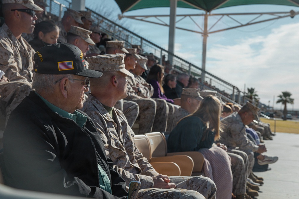 Lt. Col. Andrew Hornfeck relinquishes command of 1st Battalion, 7th Marine Regiment