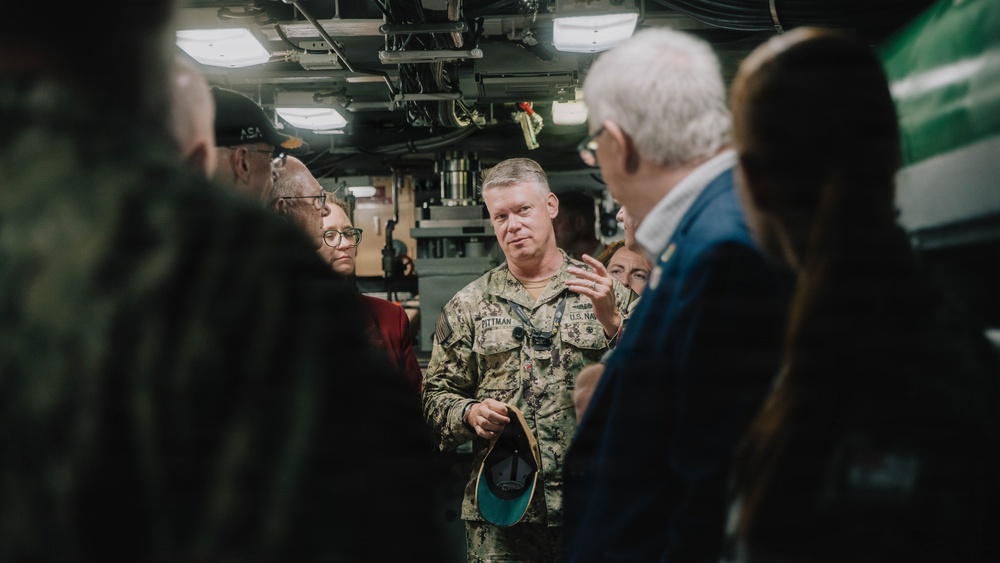 United Kingdom House of Commons Defense Committee Members tour USS Vermont