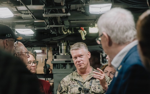 United Kingdom House of Commons Defense Committee Members tour USS Vermont