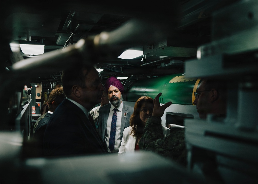 United Kingdom House of Commons Defense Committee Members tour USS Vermont