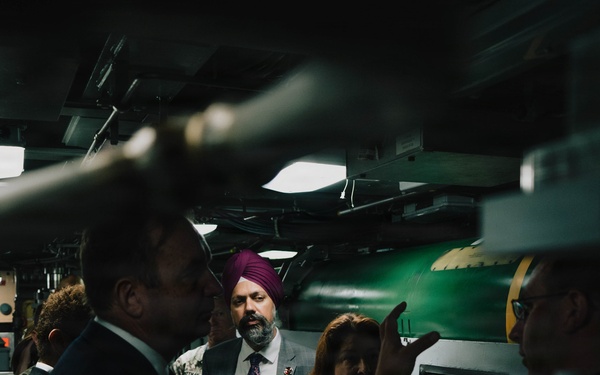 United Kingdom House of Commons Defense Committee Members tour USS Vermont