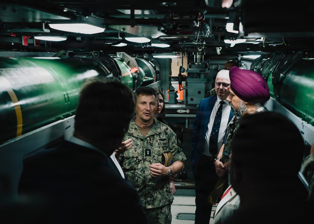 United Kingdom House of Commons Defense Committee Members tour USS Vermont