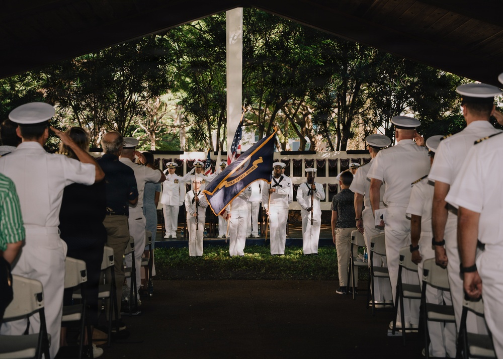 USS Illinois Holds Change of Command Ceremony