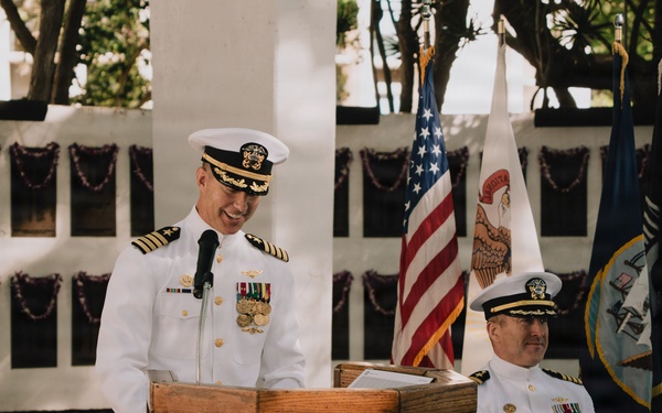 USS Illinois Holds Change of Command Ceremony