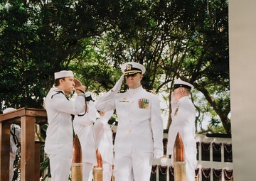 USS Illinois Holds Change of Command Ceremony