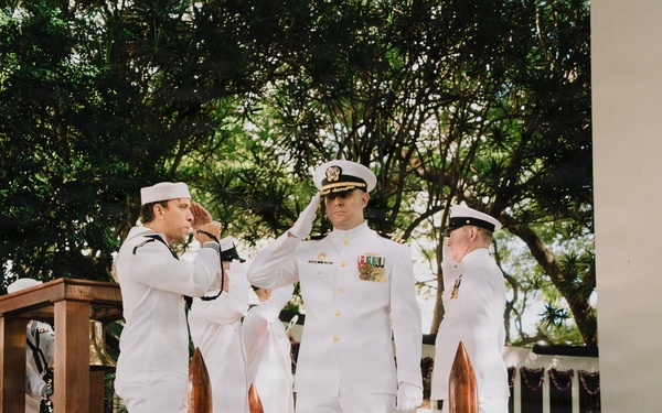 USS Illinois Holds Change of Command Ceremony