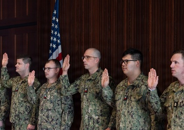 Navy Band Reenlistment Ceremony