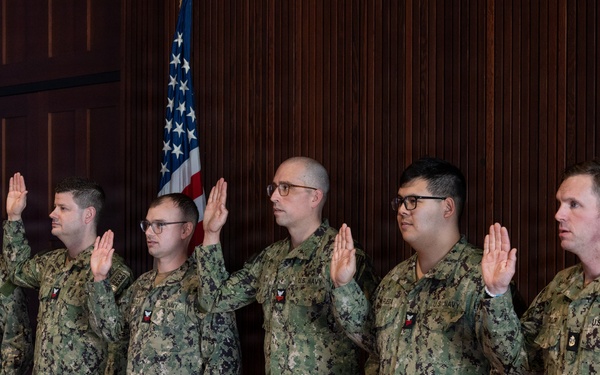 Navy Band Reenlistment Ceremony