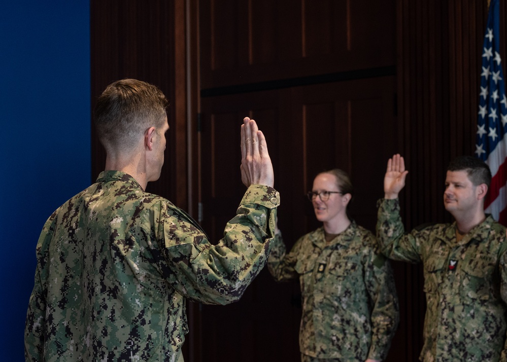 Navy Band Reenlistment Ceremony