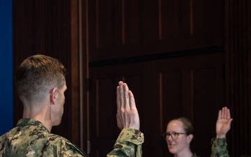 Navy Band Reenlistment Ceremony