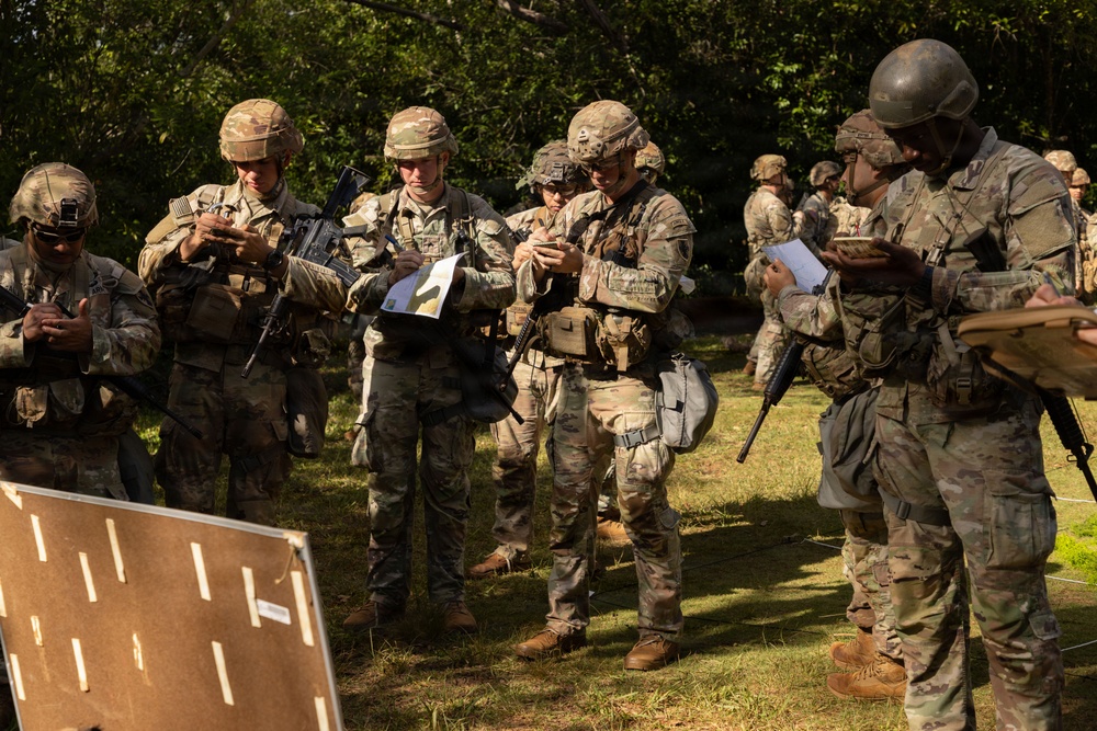 130th Engineer Brigade Soldiers conduct land navigation
